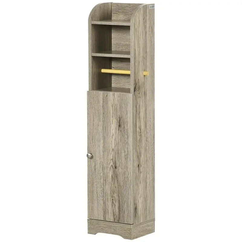 Bathroom Storage Unit with 2 Shelves, 100 cm
