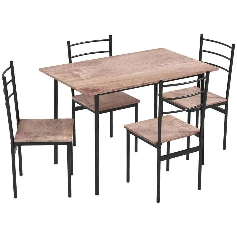 5-Piece Dining Set with 4 Chairs