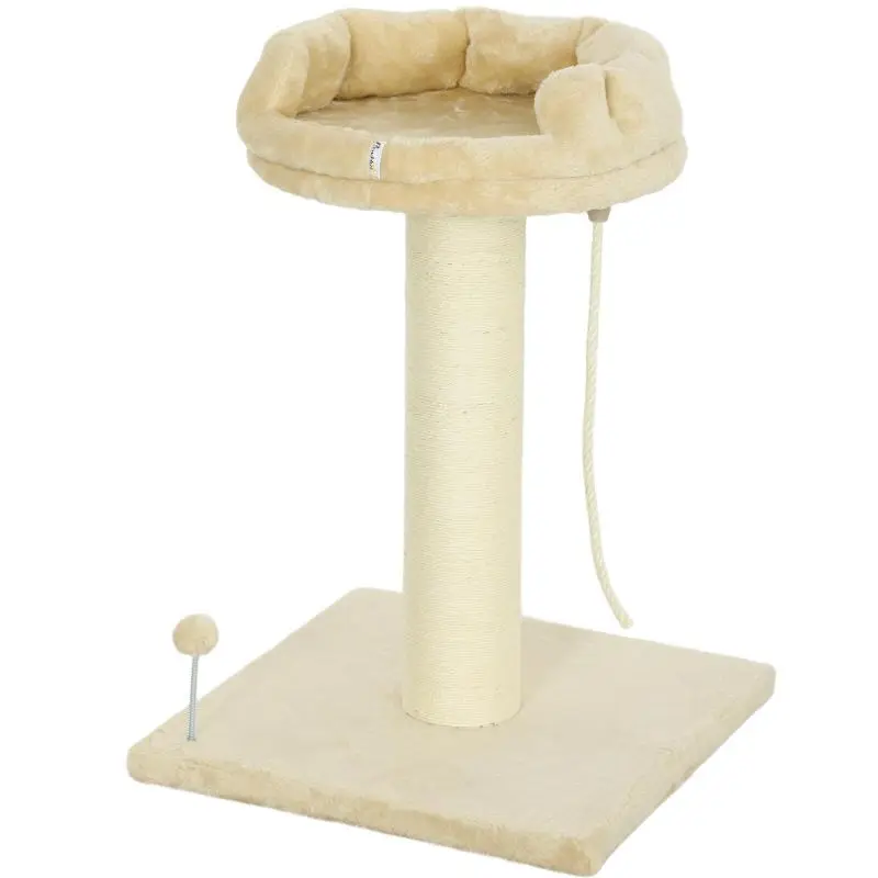 Cat Scratching Tree with Bed, 83 cm