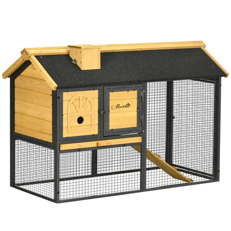 2-Tier Rabbit Hutch, 120 × 55.5 × 80 cm