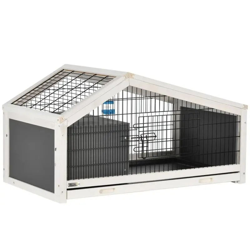 Wooden Rabbit Hutch, 90 x 53 x 50 cm