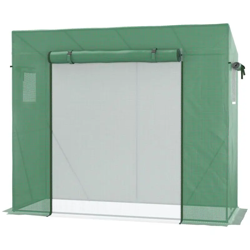 PE and Steel Garden Greenhouse with 2 Windows