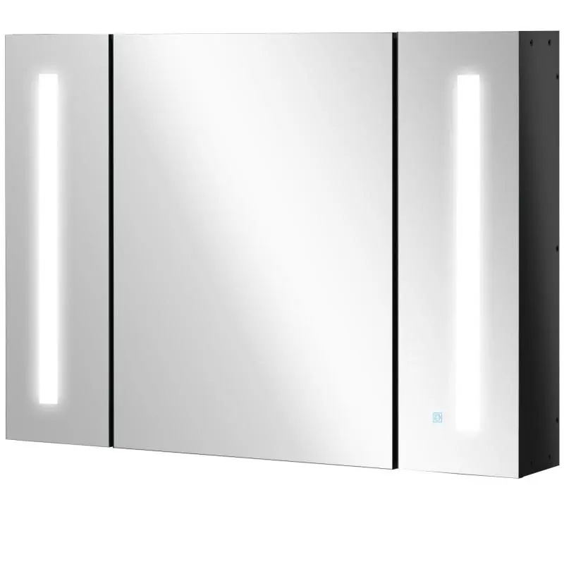 Wall-Mounted Bathroom Mirror Cabinet with LED Light