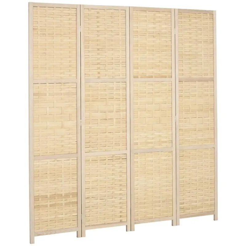 4-Panel Indoor Room Divider, 170 cm High