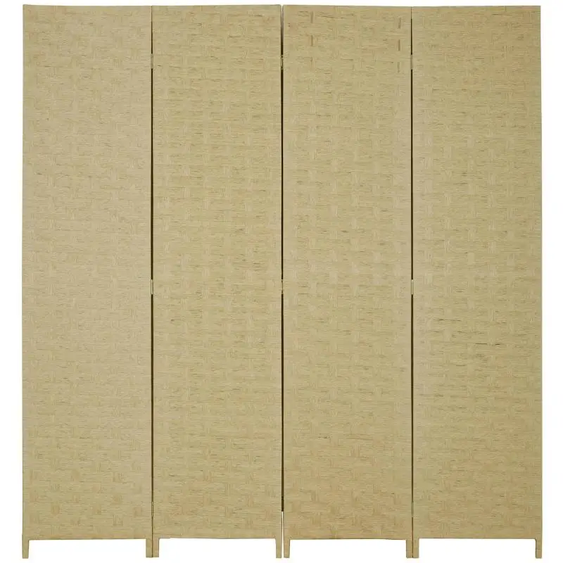 4-Panel Wooden Room Divider, 170 cm High