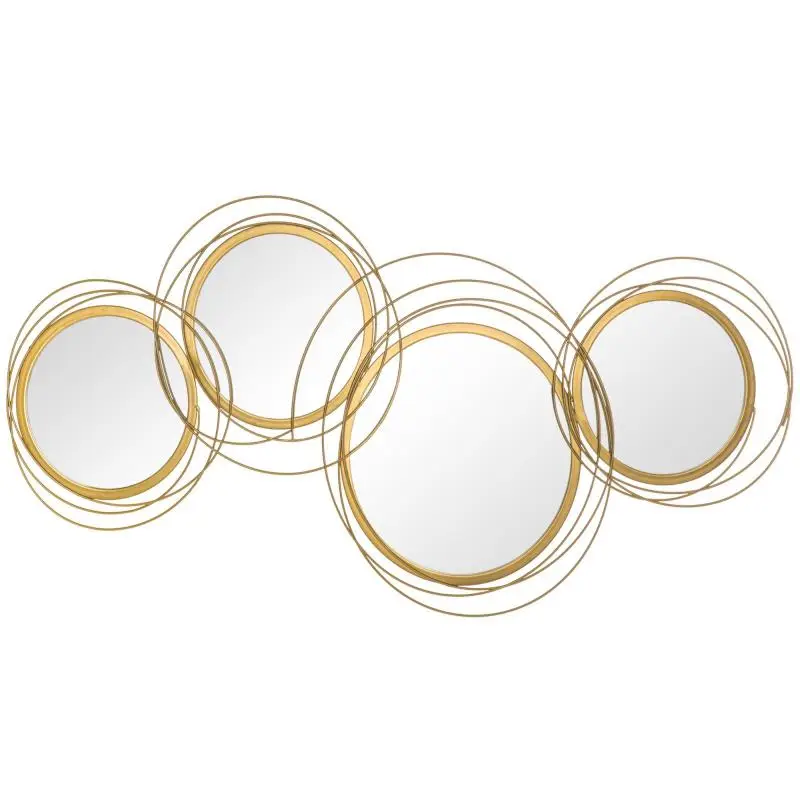 3D Metal Wall Decoration with Mirrors