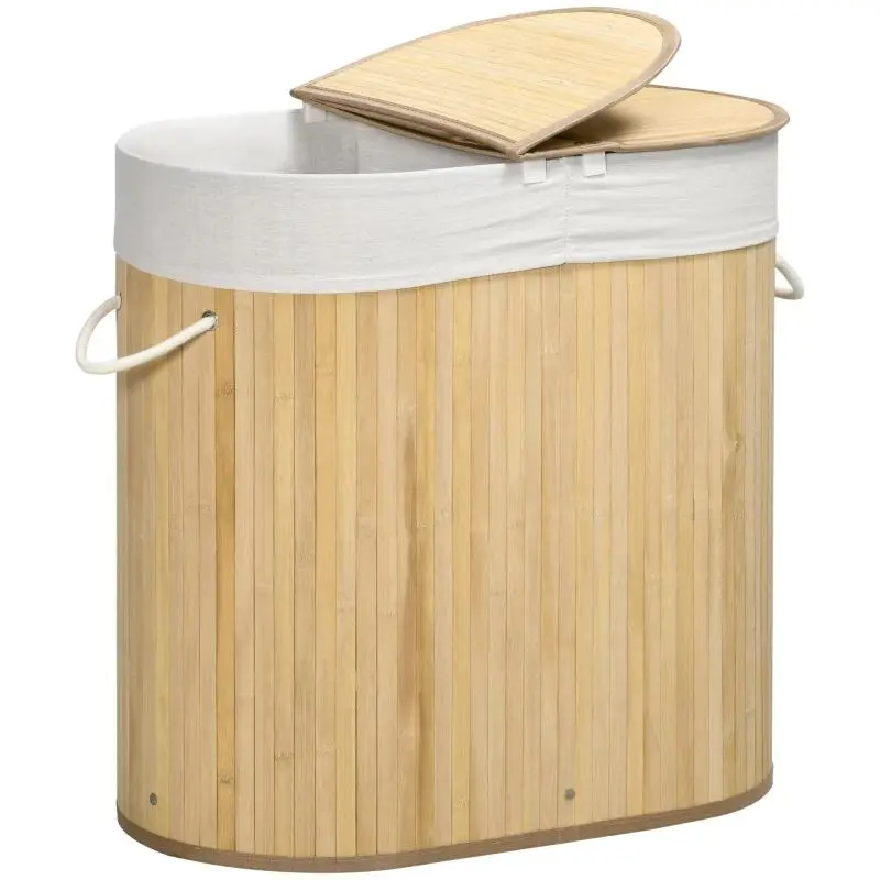 2-Section Laundry Hamper, 100 L