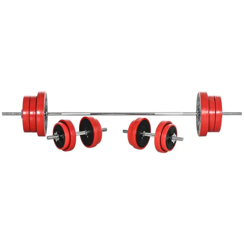 65 kg Barbell and Weight Plate Set