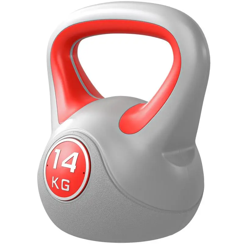 14 kg Kettlebell with Flat Base, Red
