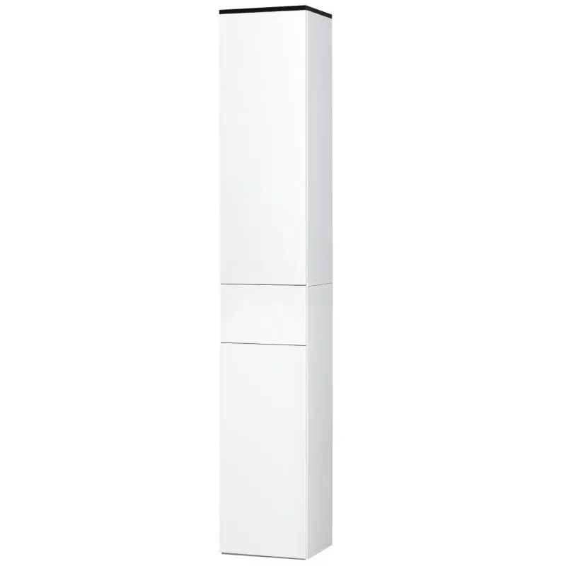 Bathroom Cabinet with Adjustable Shelf, 180 cm, White