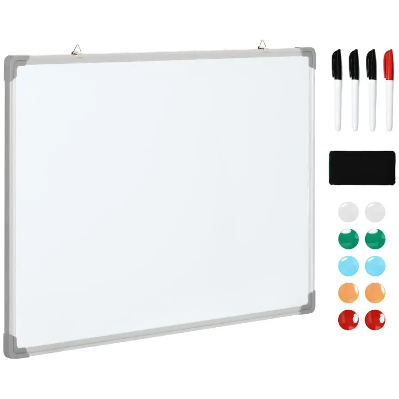 Magnetic Whiteboard with Markers, Eraser and Magnets