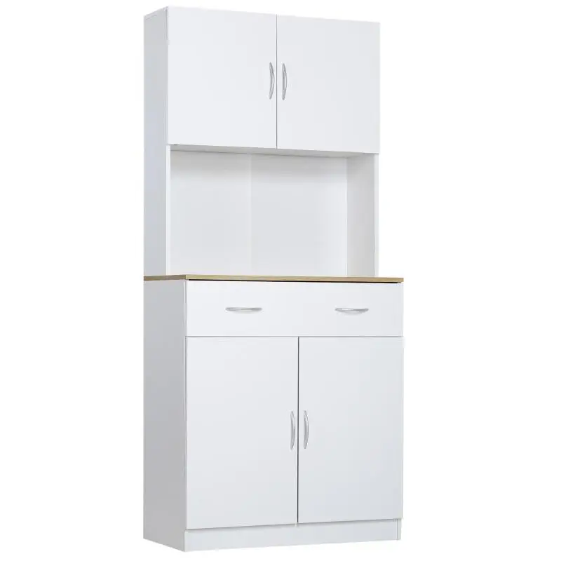 Kitchen Cabinet with 2-Door Cupboards and Drawer