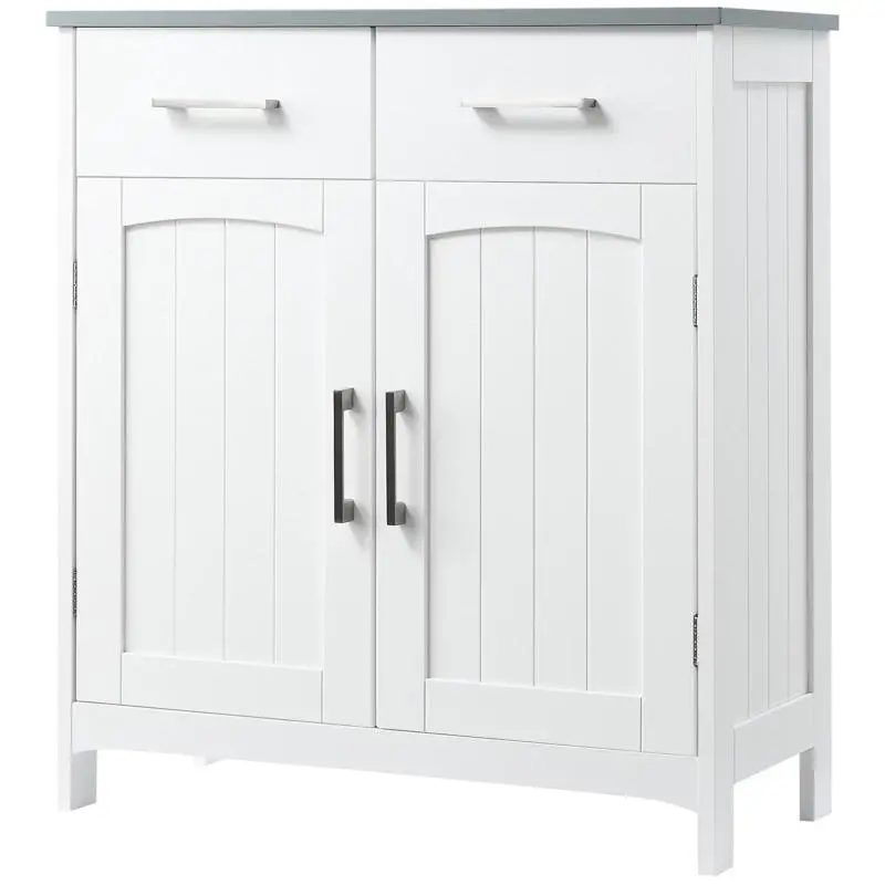 Bathroom Cabinet with 2 Doors and 2 Drawers, 68 cm