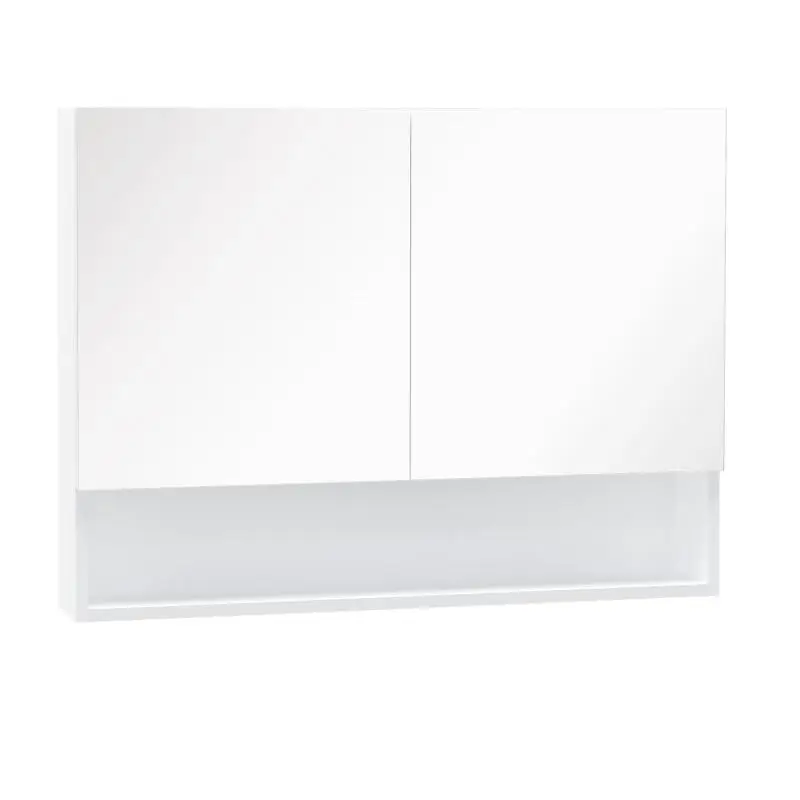 Wall-Mounted Mirrored Cabinet with LED Lights, 80 cm
