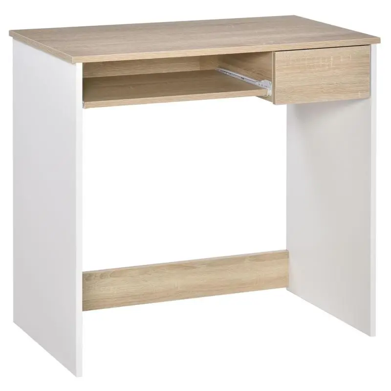 Bedroom Desk with Keyboard Tray, 80 cm