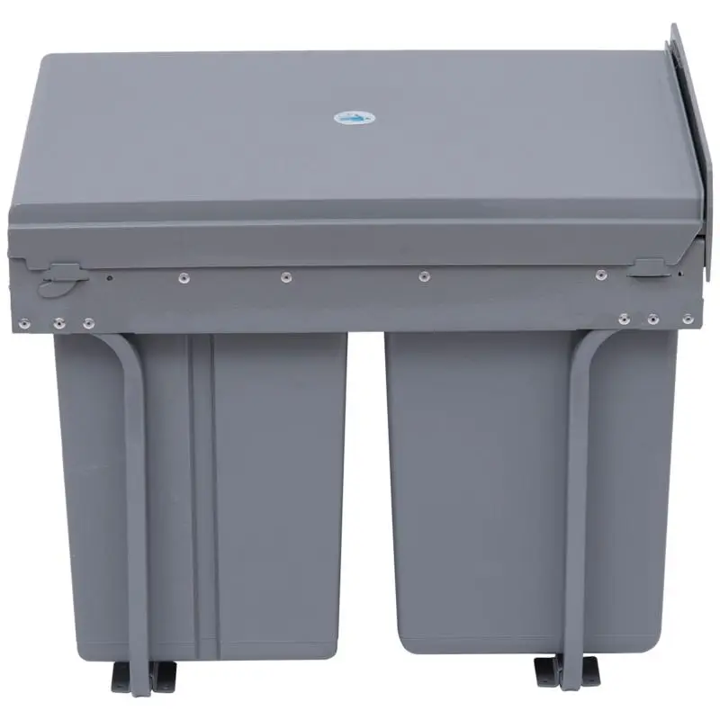 40L Pull-Out Waste Bin with 3 Recycling Compartments