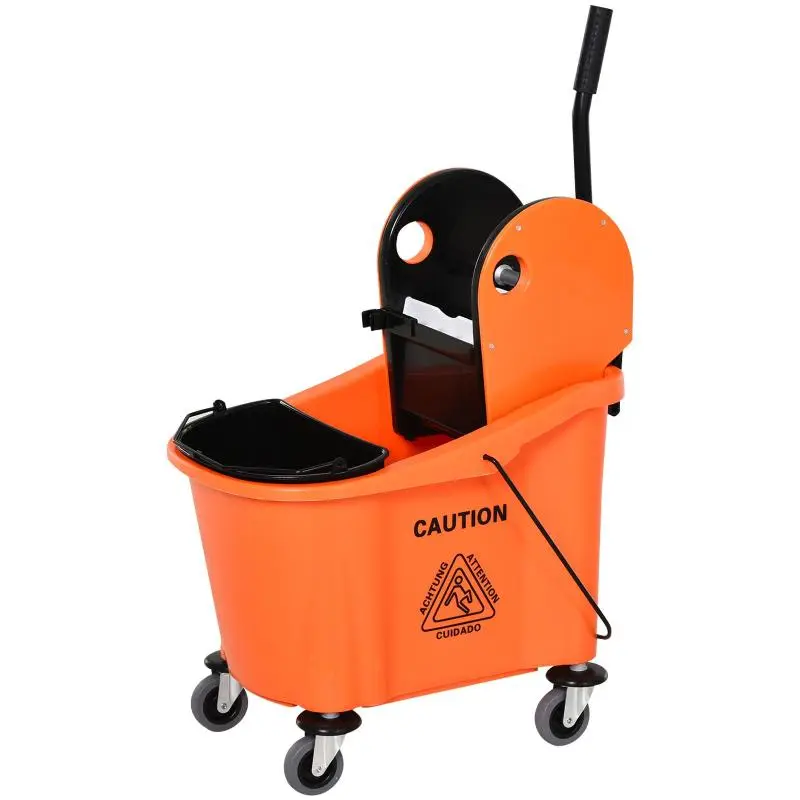 36 L Mop Bucket with Wringer and Wheels