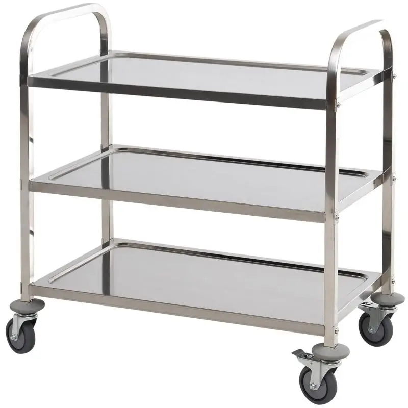 3-Tier Kitchen Trolley with Wheels