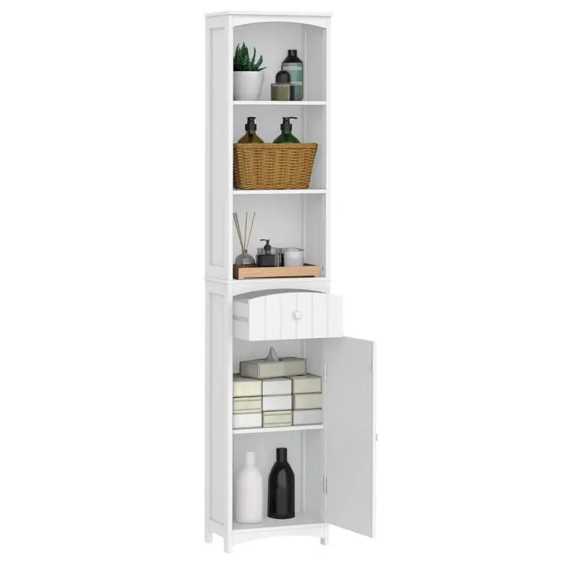 Bathroom Tall Cabinet with 3 Shelves