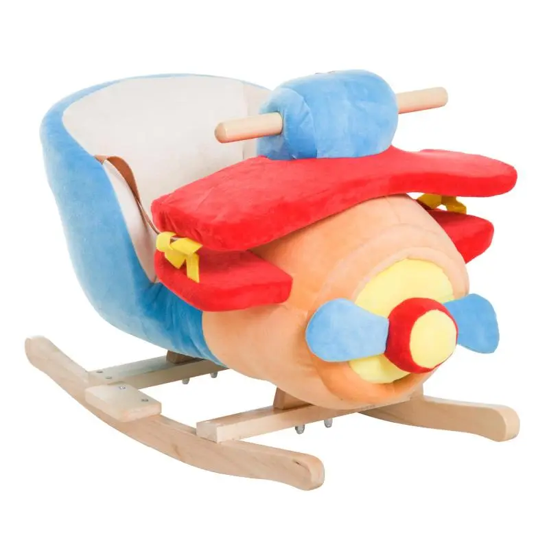 Airplane Rocking Toy with Music, 60 cm