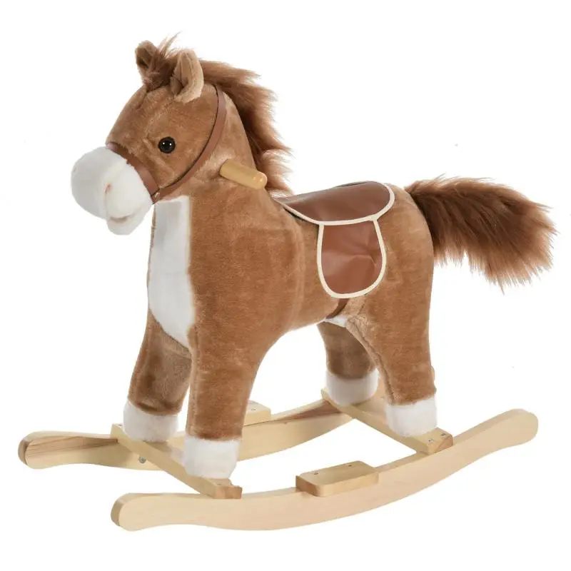 Rocking Horse for Children with Sounds, Brown