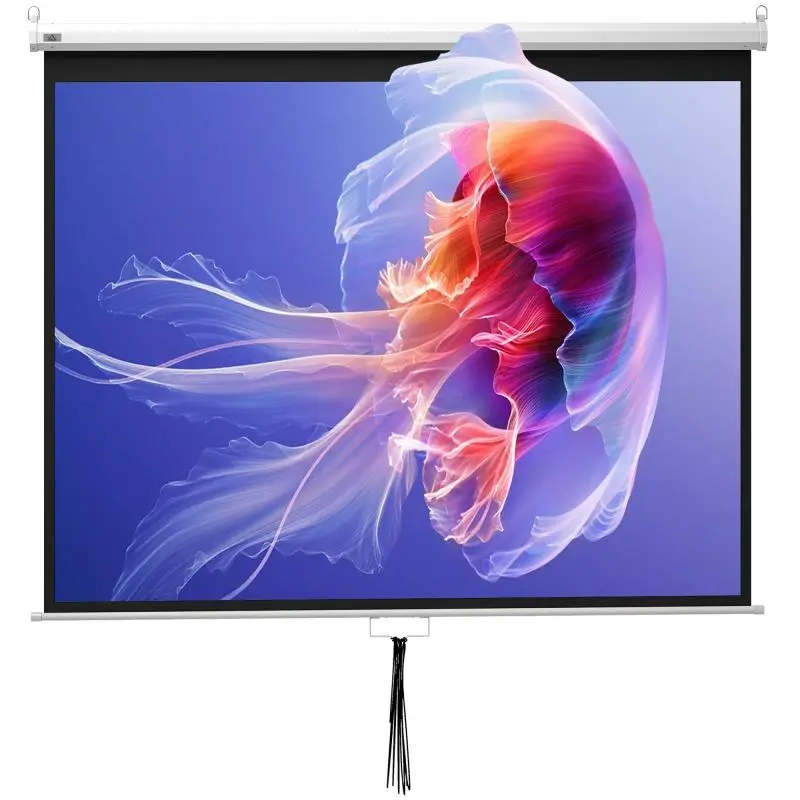 100 Inch Projector Screen with Adjustable Height