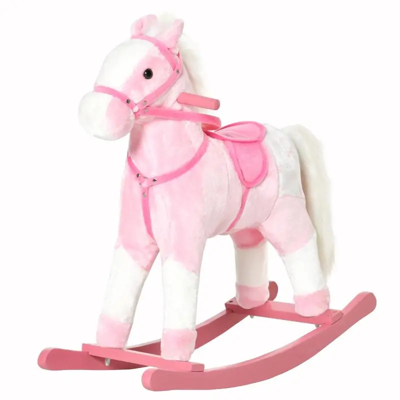 Wooden Rocking Horse with Sound
