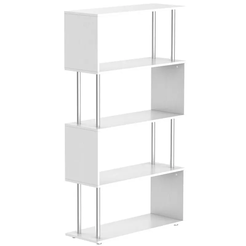 4-Tier Bookshelf, 80 × 30 × 145 cm