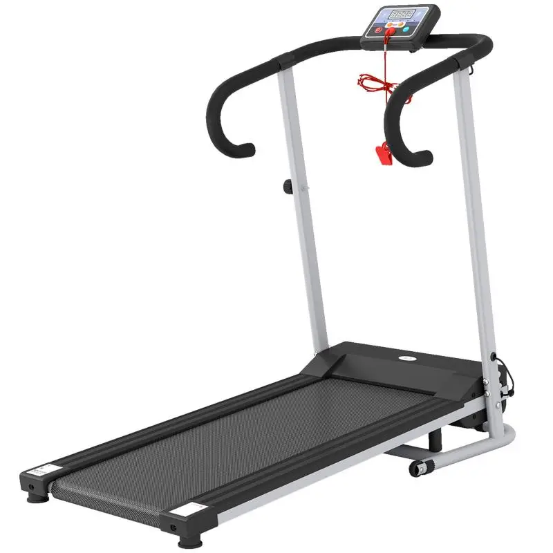 Foldable Treadmill with LCD Screen, Black