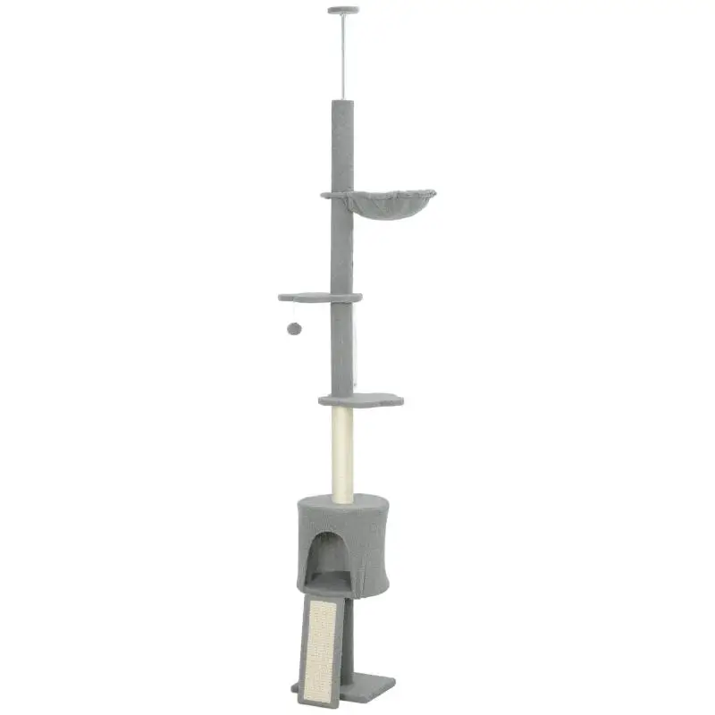 Floor-to-Ceiling Cat Tree, Adjustable Height 220–240 cm