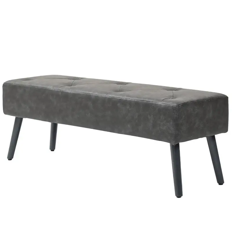 Bedroom Bench with Padded Seat, 114 cm