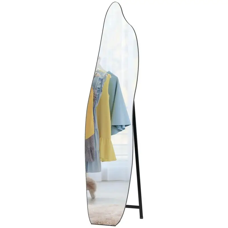 Frameless Full-Length Floor Mirror with Stand, 160 cm
