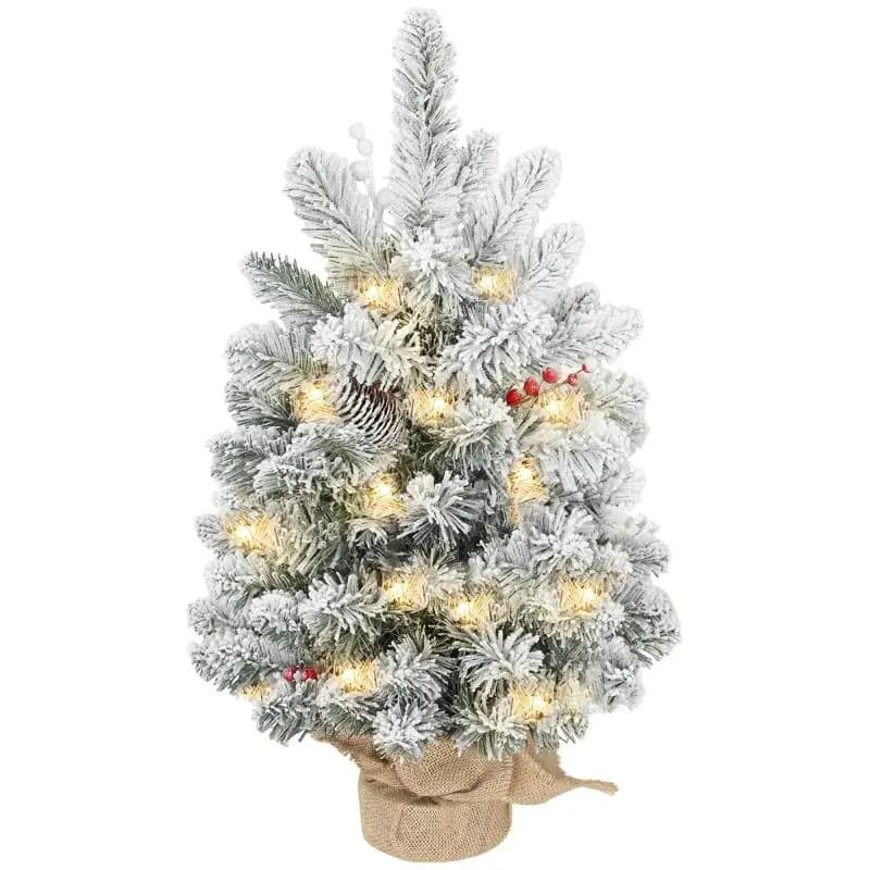 Mini Artificial Christmas Tree with 35 LED Lights, 60 cm