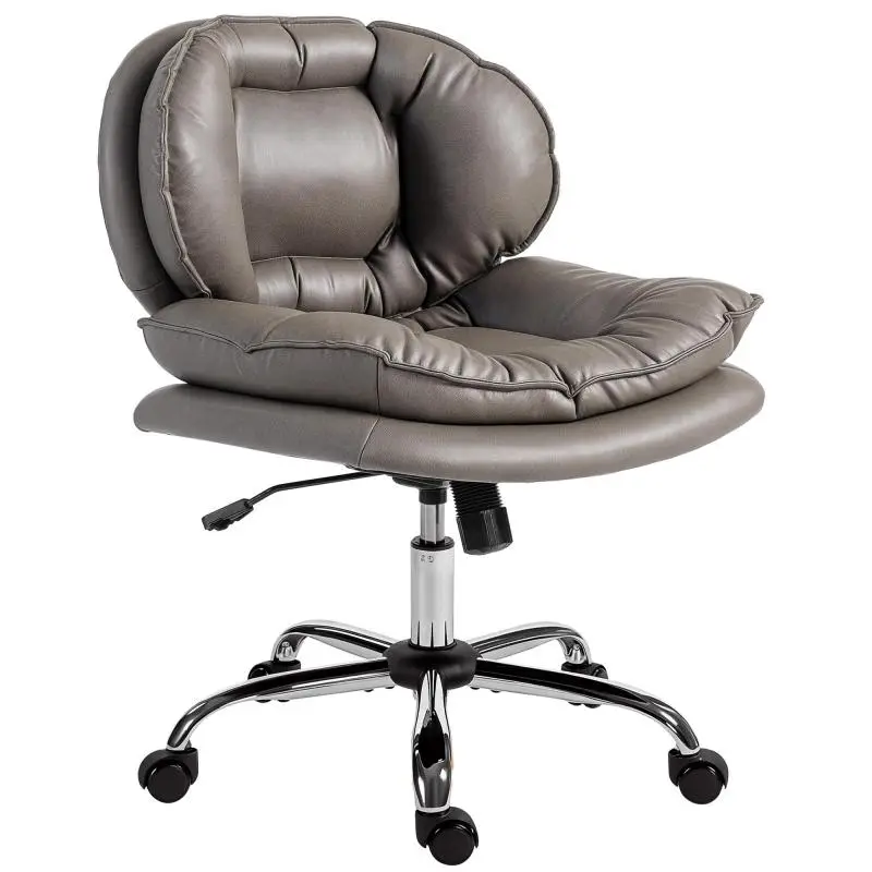 Office Chair with Wide Seat and Wheels