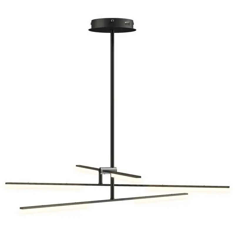 LED Ceiling Light with Adjustable Arms, Black