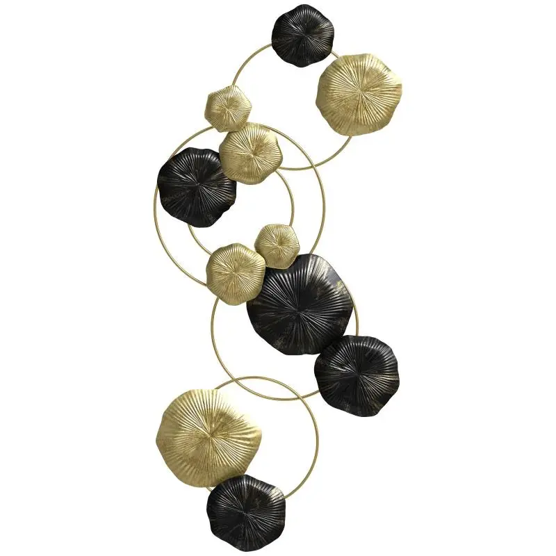 Lotus Leaf Metal Wall Art, 84 cm
