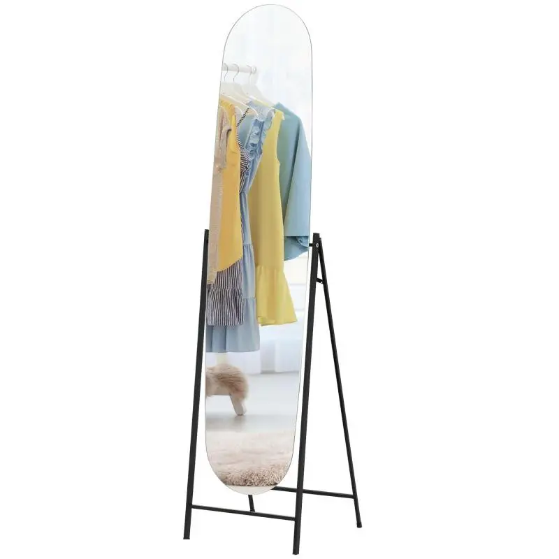 Arched Full-Length Mirror, 160 x 40 cm, Black