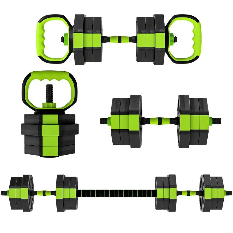6-in-1 Adjustable Dumbbell and Barbell Weight Set
