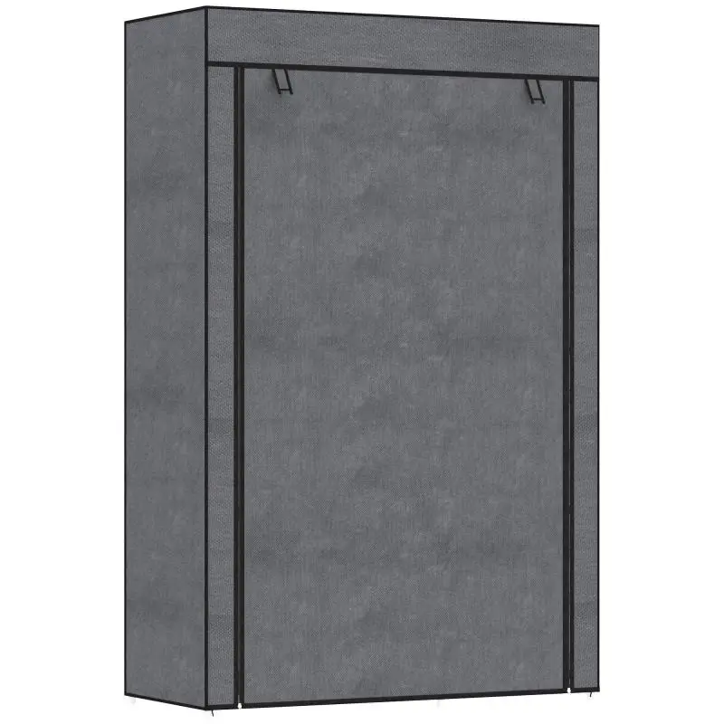 Foldable Fabric Wardrobe with 6 Shelves
