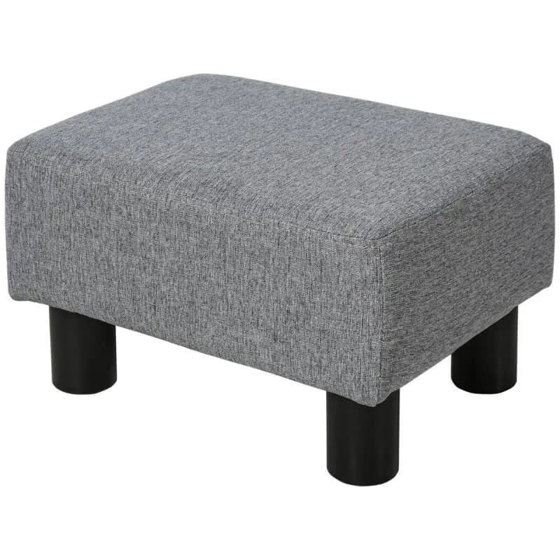 Rectangular Footstool, 40 x 30 x 24 cm, Grey