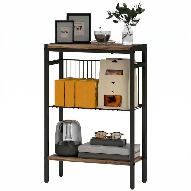 Narrow 3-Tier Side Table, 43 cm