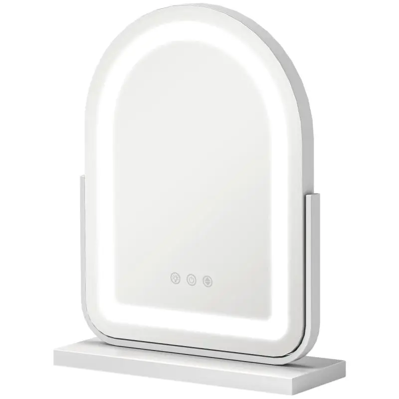 LED Makeup Mirror with Touch Control, White