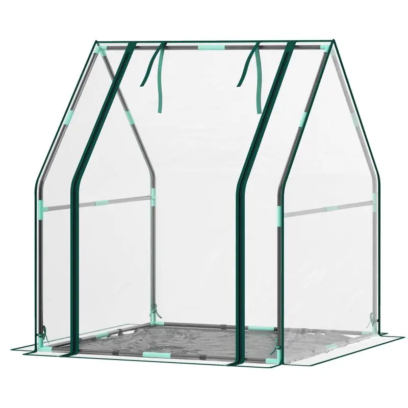 Outdoor Greenhouse with Zippered Door, 90 cm