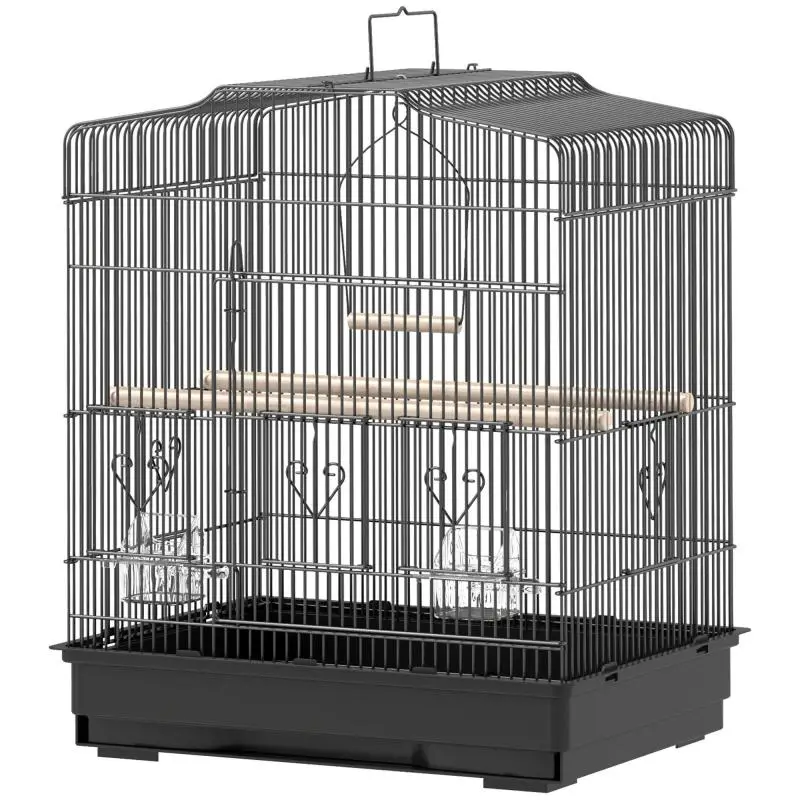 Bird Cage with 2 Feeders and 2 Perches