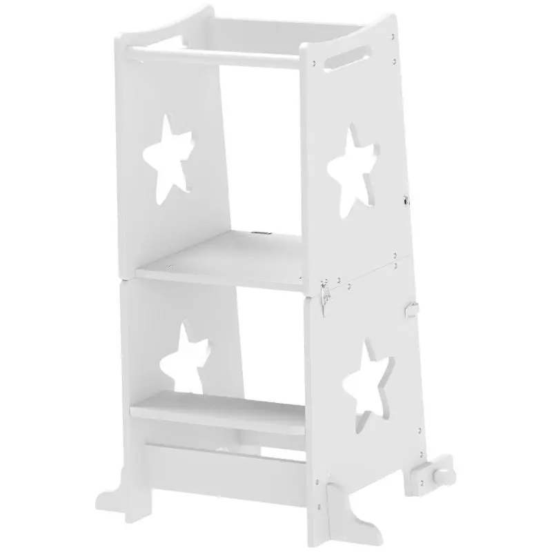 2-in-1 Convertible Learning Tower with Safety Bar