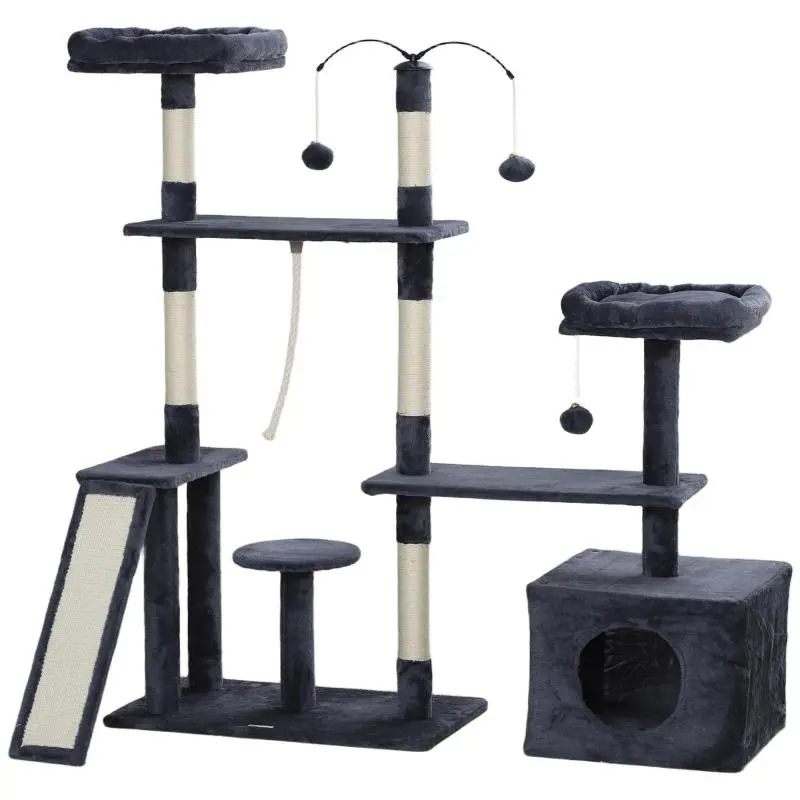 Cat Tree with Nests, Platforms and Sisal Posts, 134 cm