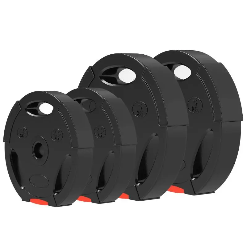 Weight Plate Set, 15 kg, Black