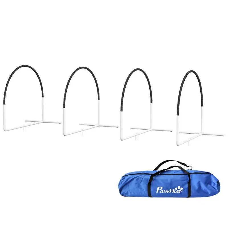 4-Piece Dog Agility Training Set with Carry Bag