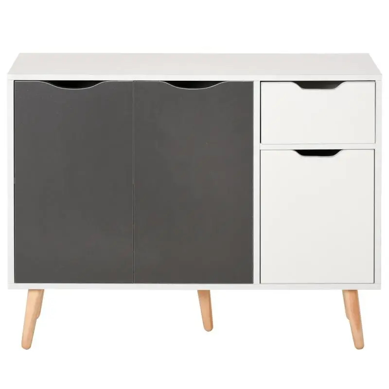 Sideboard with 3 Doors and 1 Drawer, 90 cm