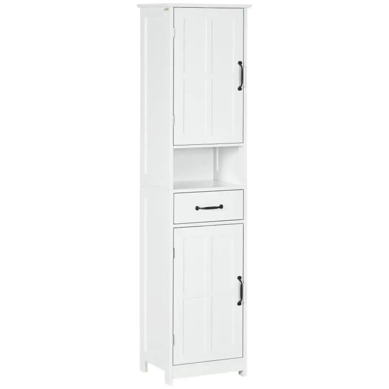 Tall Bathroom Cabinet with Adjustable Shelves, 40 cm